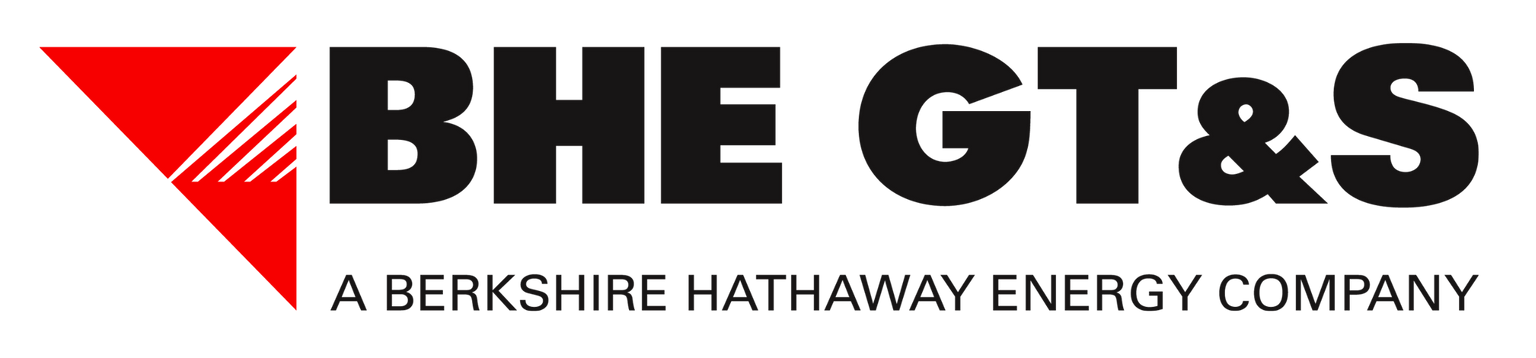 BHE GT&S logo with red geometric mark and black text, “A Berkshire Hathaway Energy Company” underneath