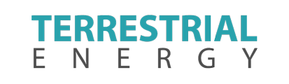 Logo reading “TERRESTRIAL ENERGY” in teal and gray text on a white background