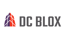 DC BLOX logo with purple and orange geometric icon and gray text