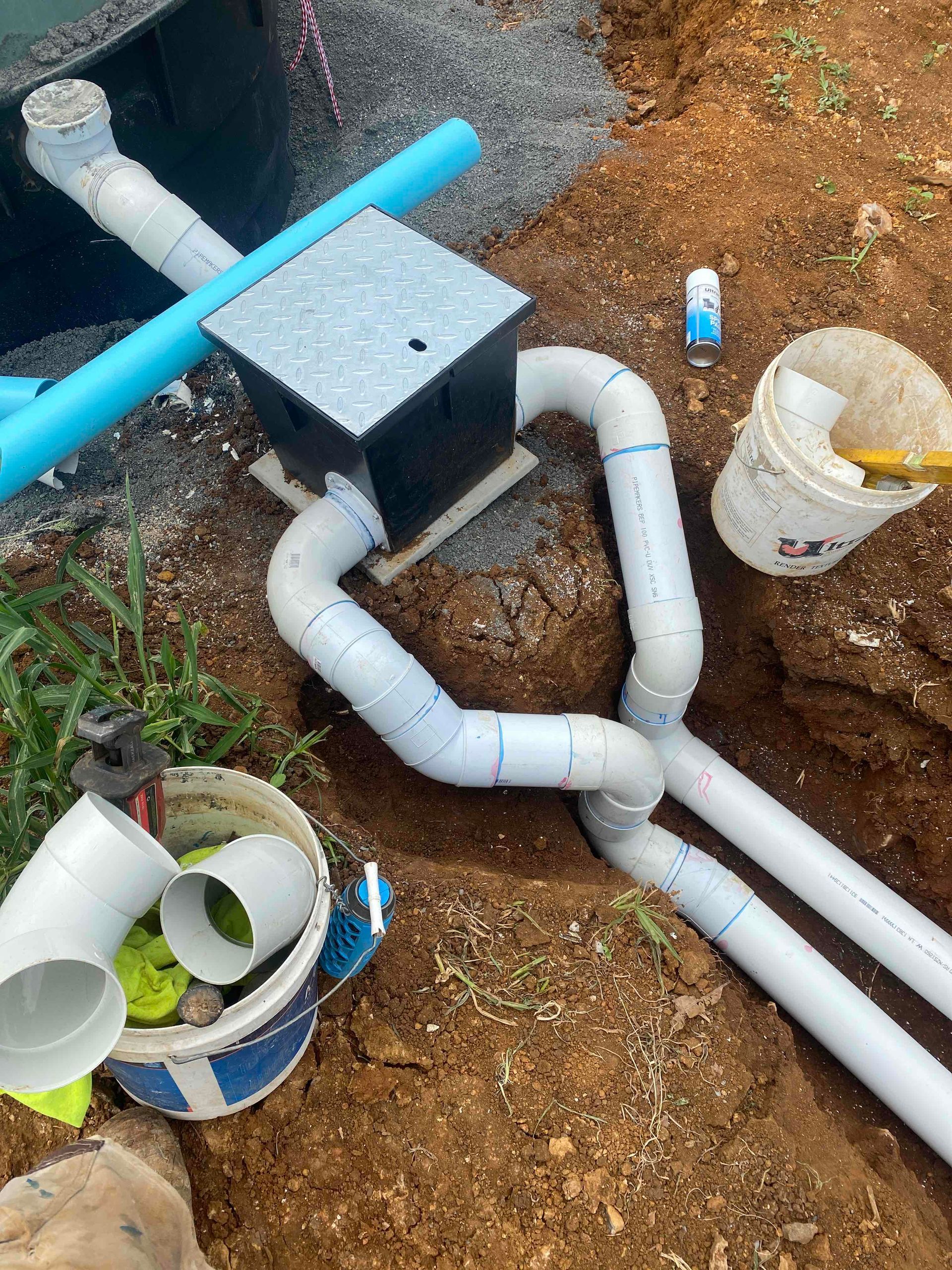 Septic Drainage Pipes  — Murwillumbah District Plumbing Service in Nunderi, NSW