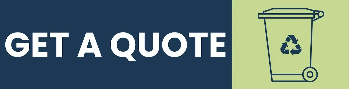 Get A Quote A blue and green sign that says get a qout.