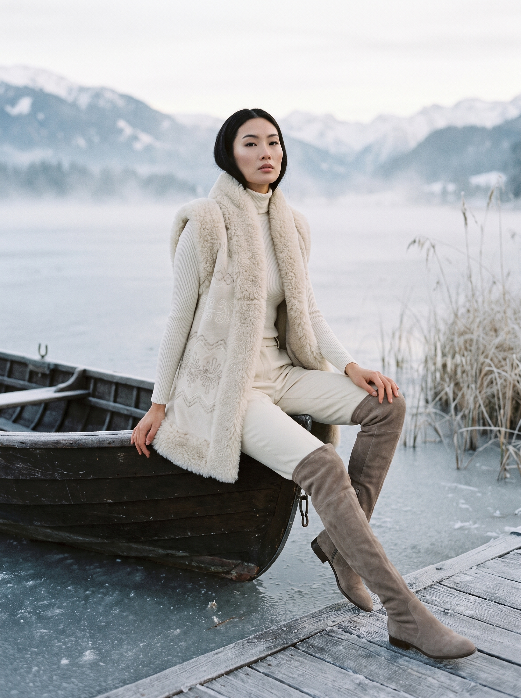 Gilet di Montone Shearling merinos