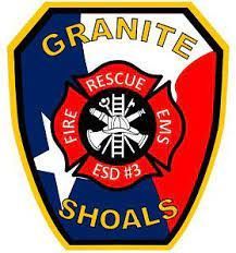 The logo for Granite Shoals fire rescue and ems