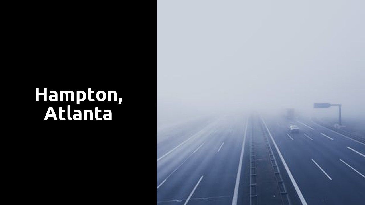 An aerial view of a foggy highway An aerial view of a foggy highway