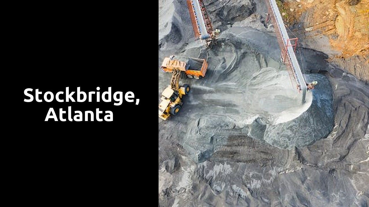An aerial view of a coal mine in Stockbridge, Atlanta. An aerial view of a coal mine in Stockbridge, Atlanta.