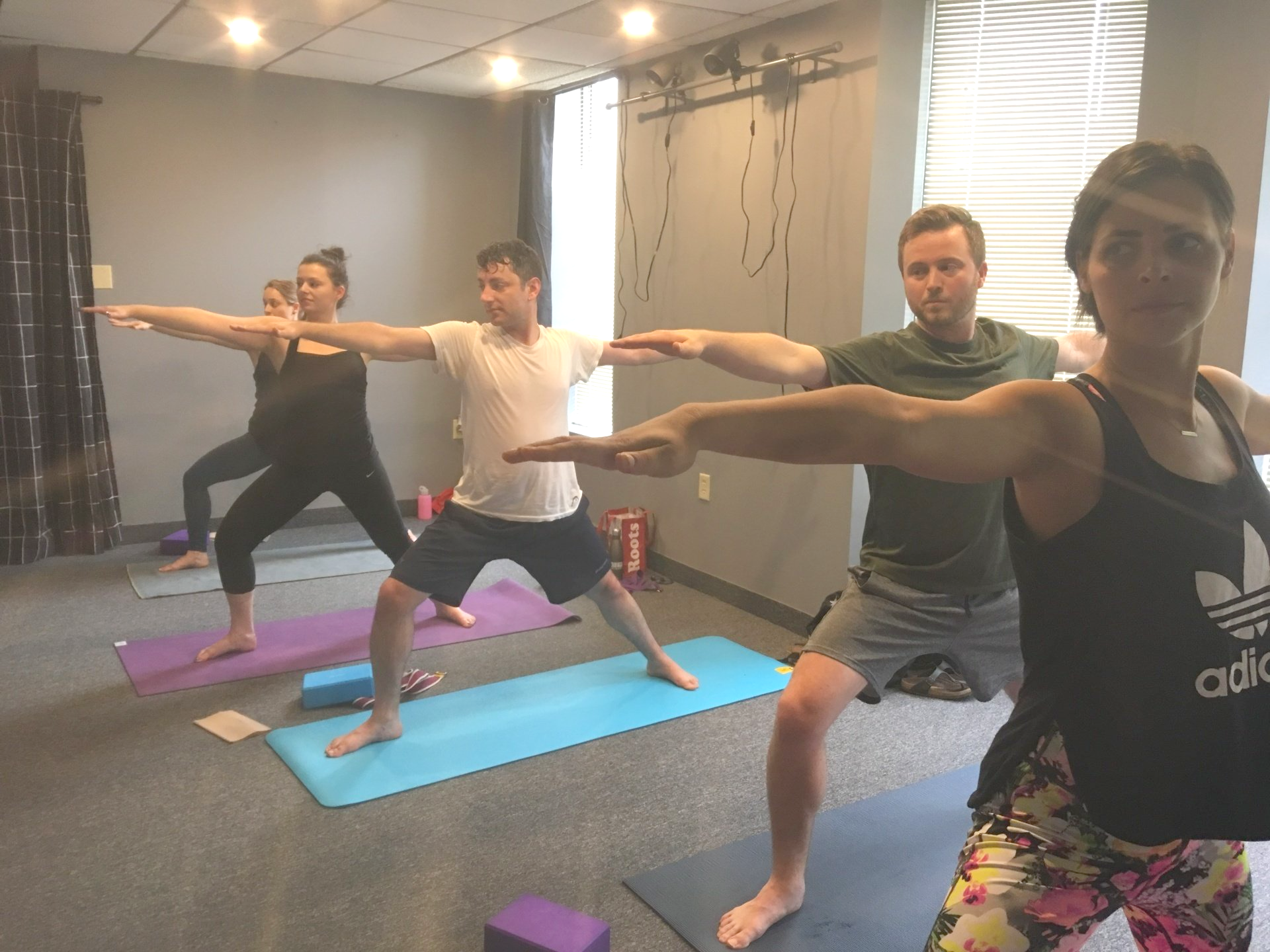 women exercising in studio