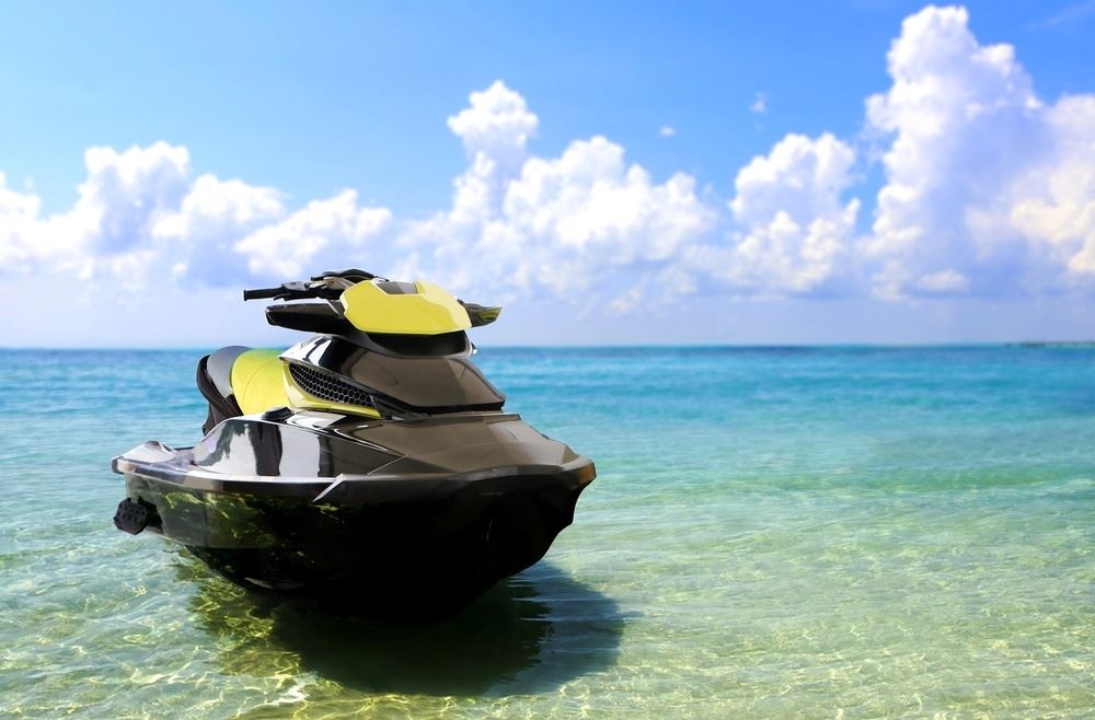 A Jet Ski is Sitting in the Middle of the Ocean — North Coast Storage in North Boambee Valley, NSW