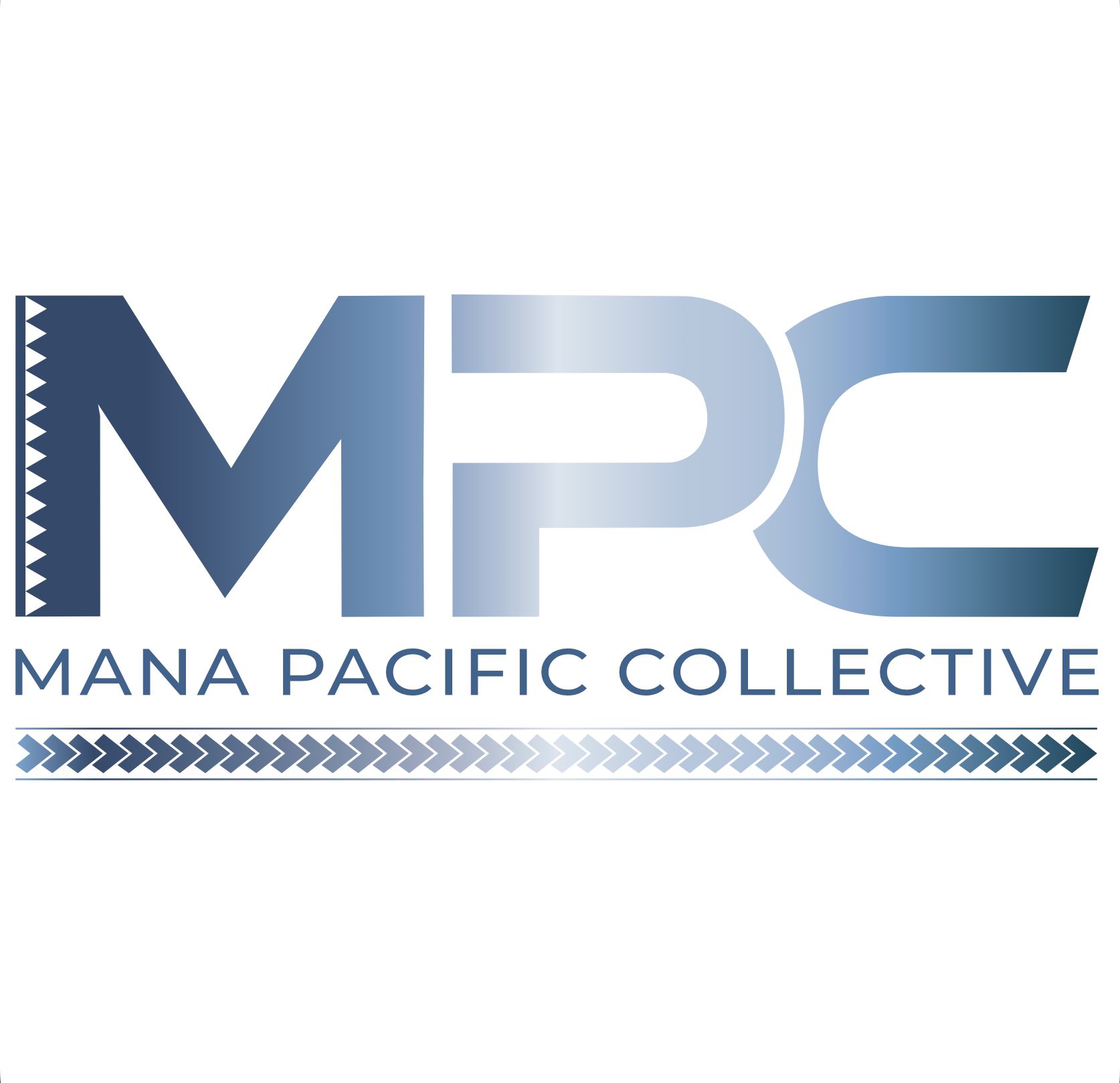 Blue-gray “MPC” logo with “Mana Pacific Collective” beneath and a decorative border line