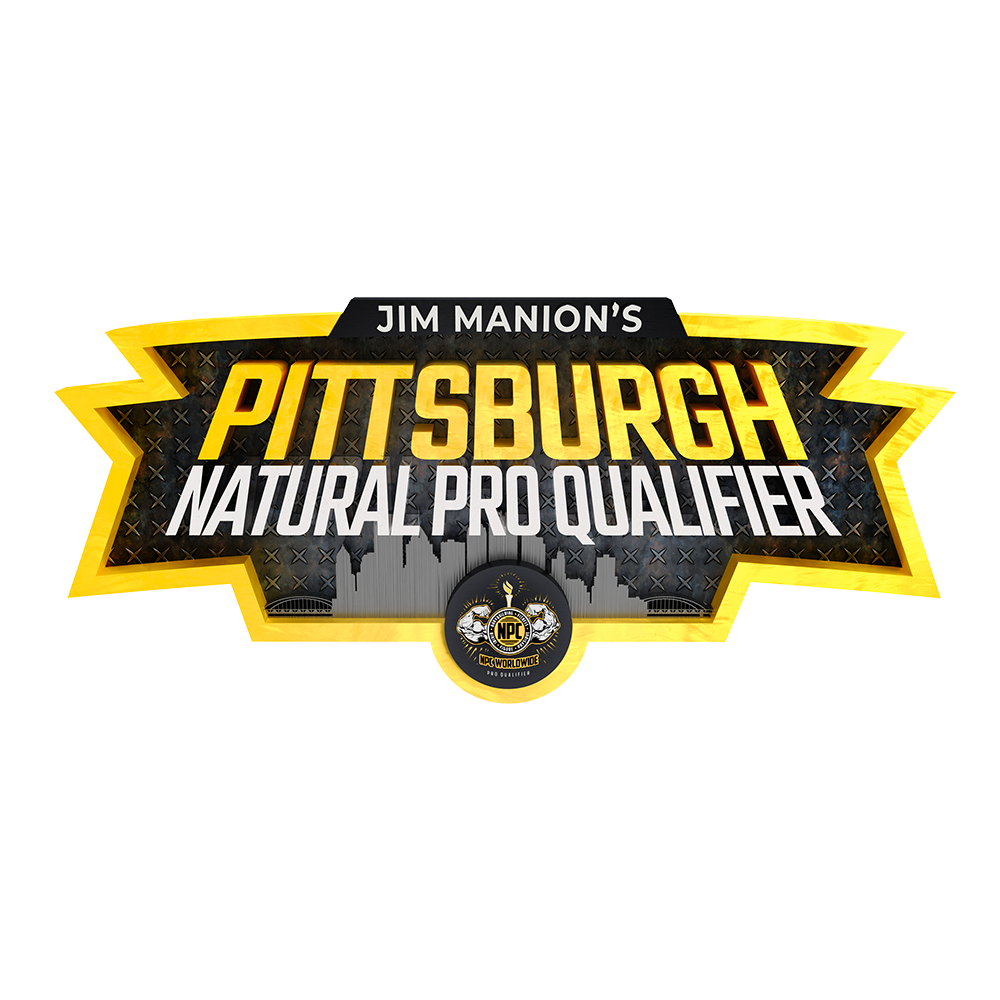Jim Manion’s Pittsburgh Natural Pro Qualifier logo in black, yellow, and white