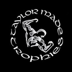 A black background with a white logo that says croppies