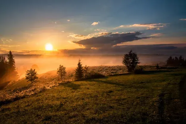 Calming sunset