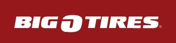 The big o tires logo is on a red background.