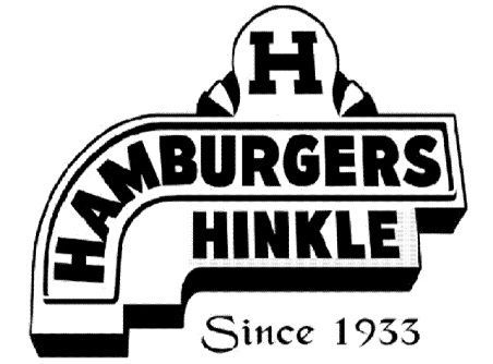 Hamburgers Hinkle logo with stylized black lettering and “Since 1933” tagline