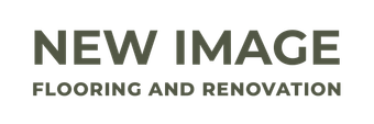 NEW IMAGE Flooring and Renovation logo in gray and green text