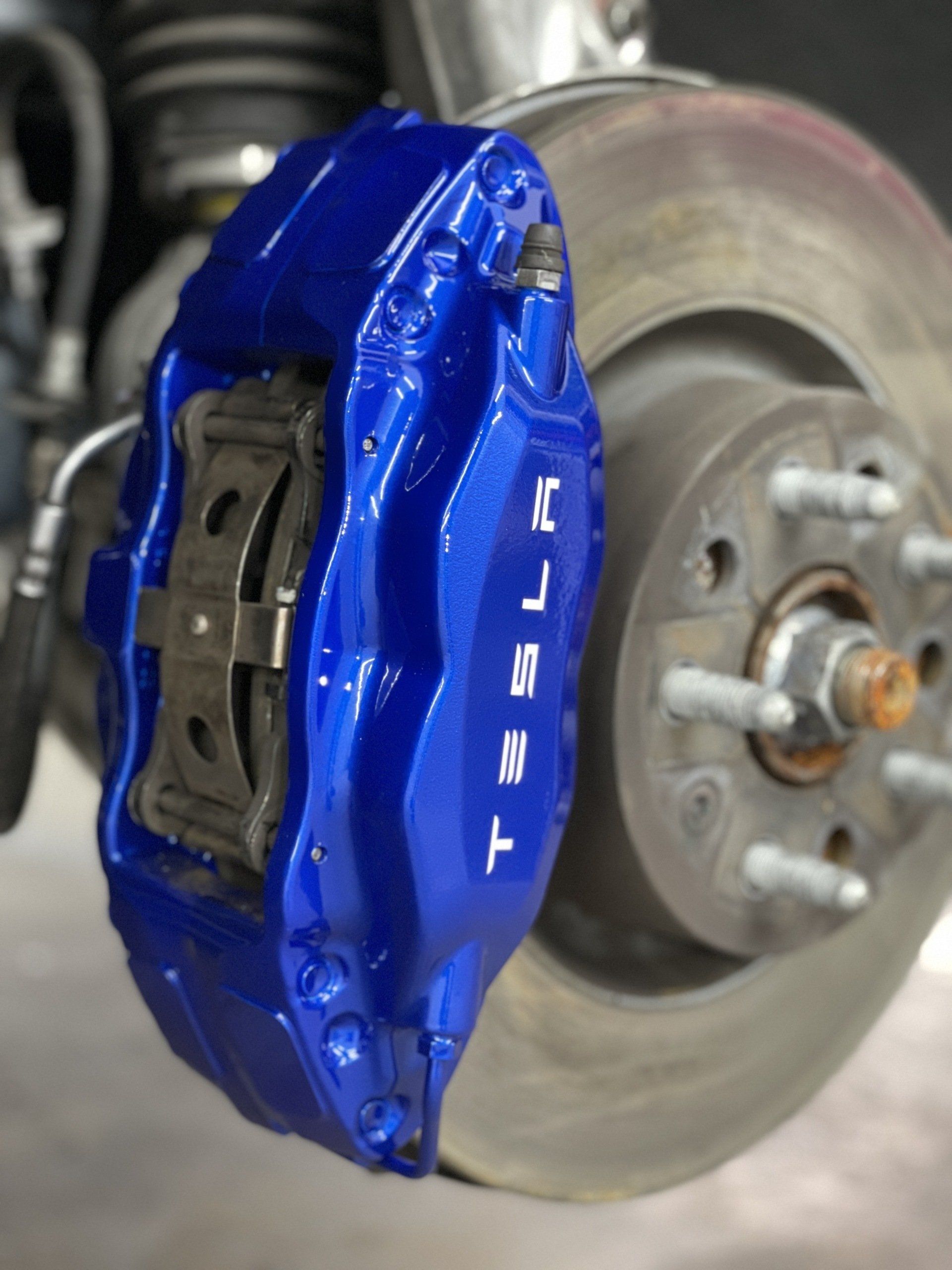 Tesla Custom Calipers in OC