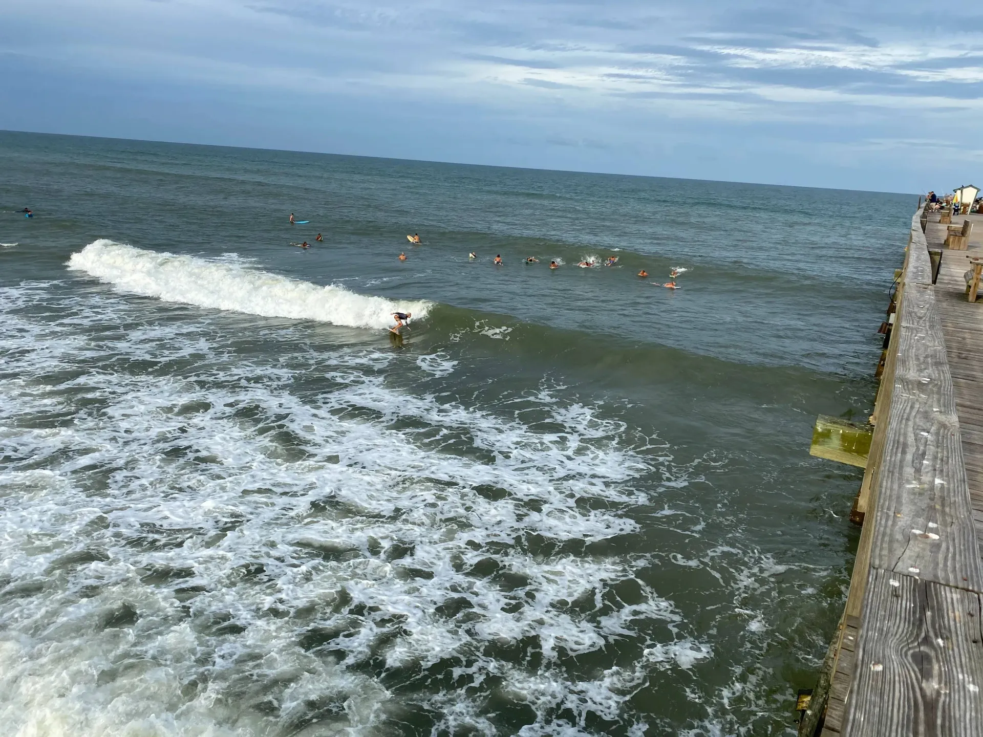 Surfers waiting for their next wave.