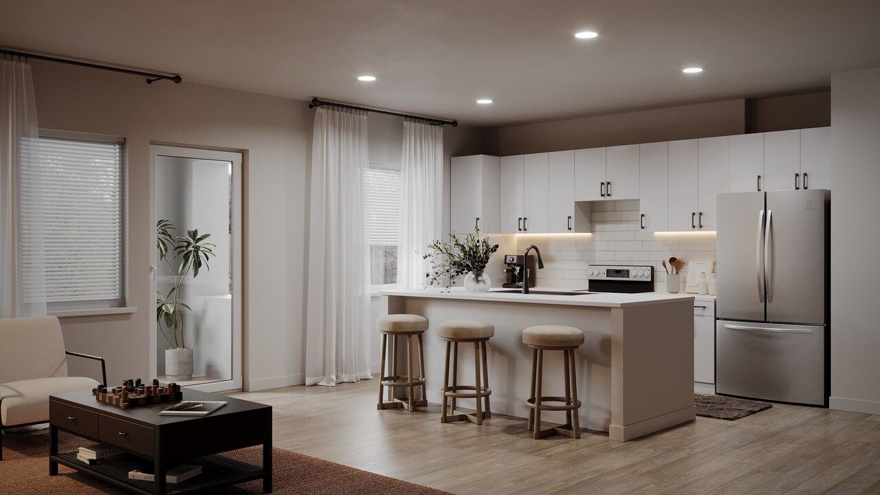 Rendering of a model home at Ocean Village.
