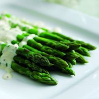 ENGLISH ASPARAGUS WITH PARMESAN CREAM