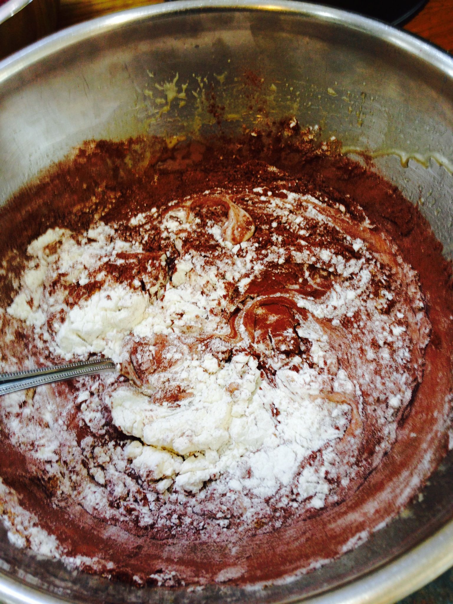 Make a well in the centre and add the buttermilk