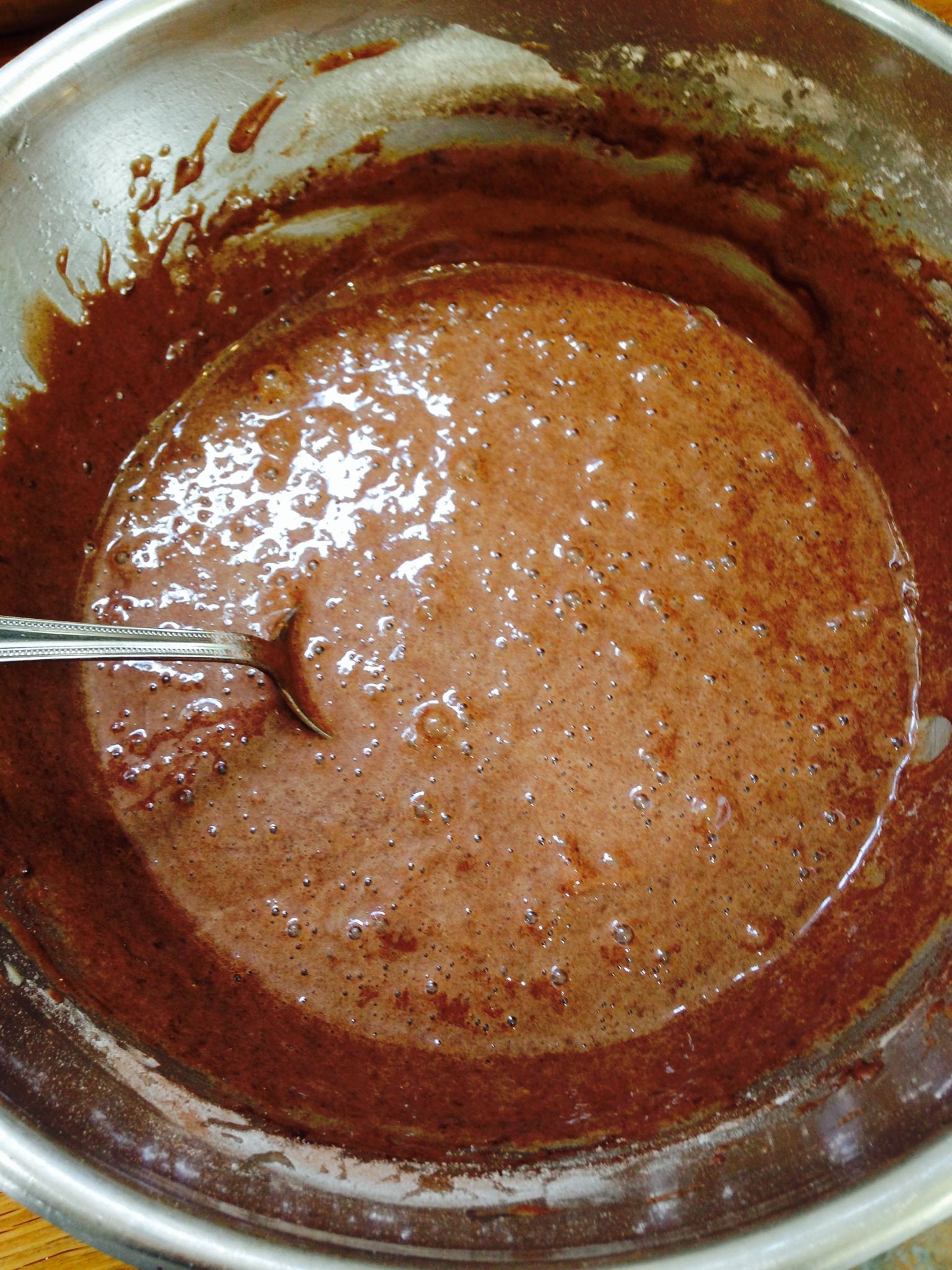 Make a well in the centre and add the buttermilk