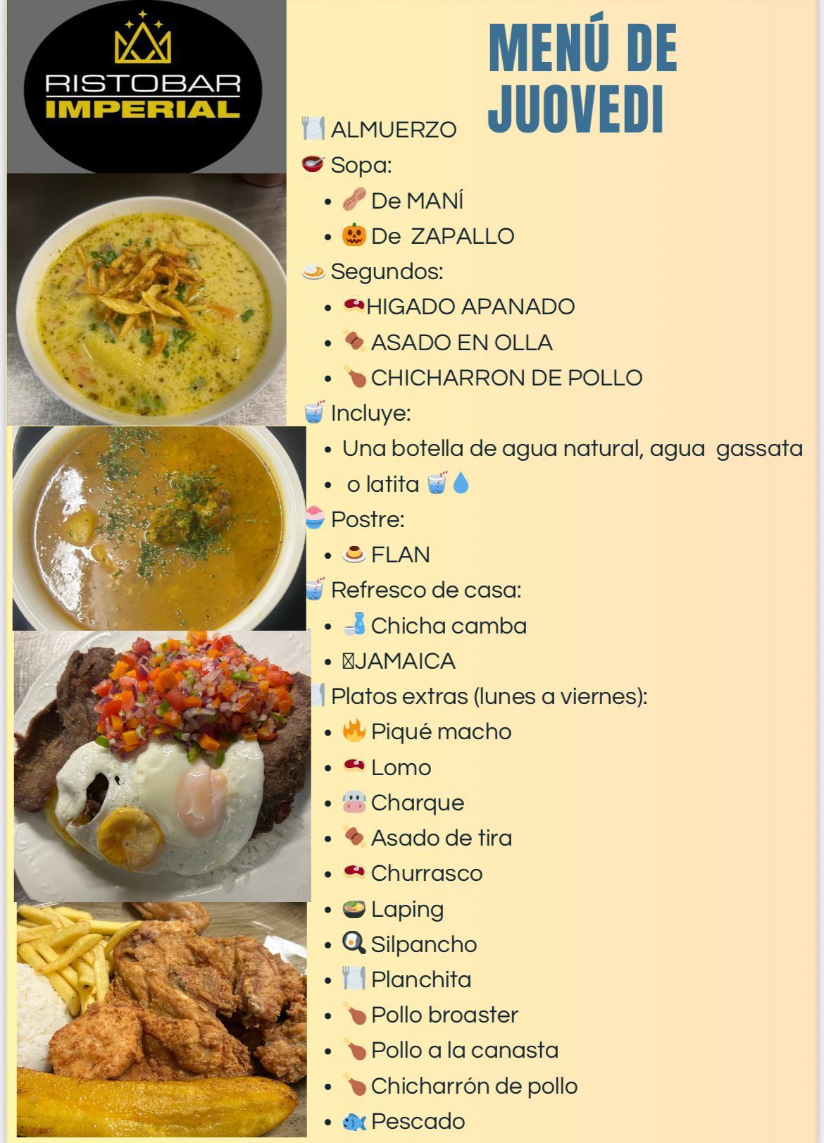 Menù per