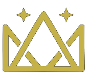 Logo con corona dorata e due stelle.