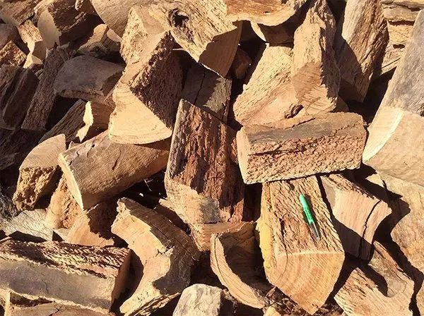 Green Pen Laying on Firewoods — Dubbo Soils & Landscaping Supplies in Dubbo, NSW
