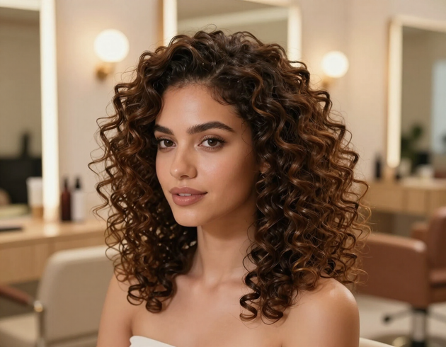 Curl styling at Sea Berry Hair Designs