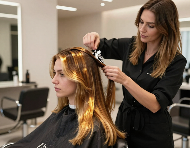 Highlights service at Sea Berry Hair Designs
