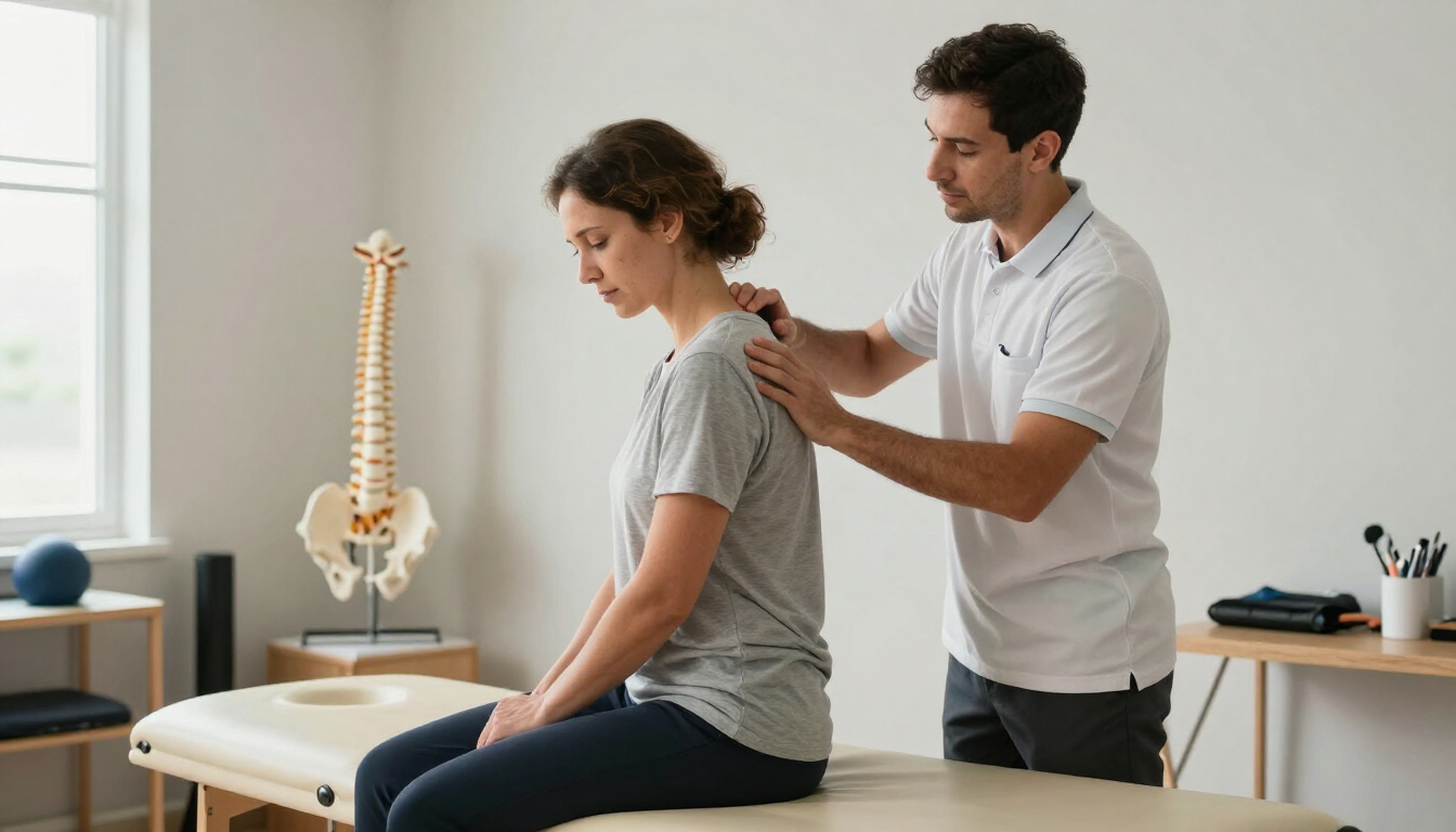Evaluación de fisioterapia para dolor de espalda y cuello