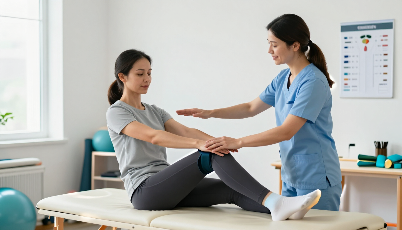 Sesión personalizada de terapia física con ejercicios de recuperación
