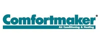 Comfortmaker logo in teal with tagline 