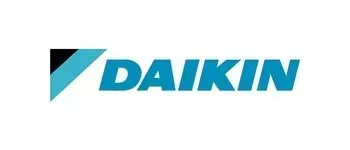 Daikin logo: cyan and black stylized 