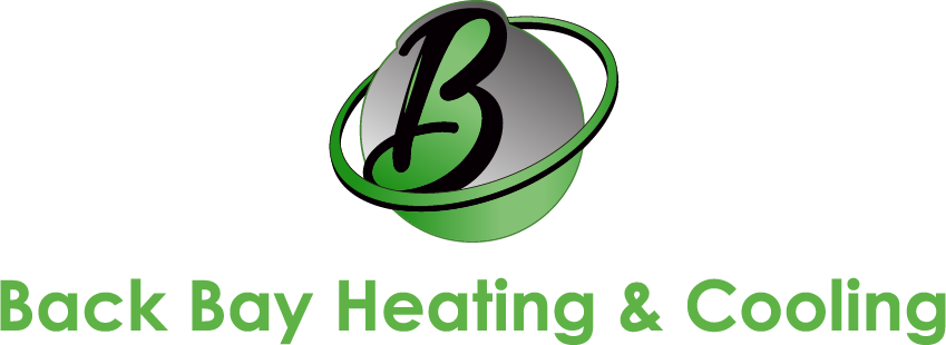 Logo of Back Bay Heating & Cooling with a stylized green 