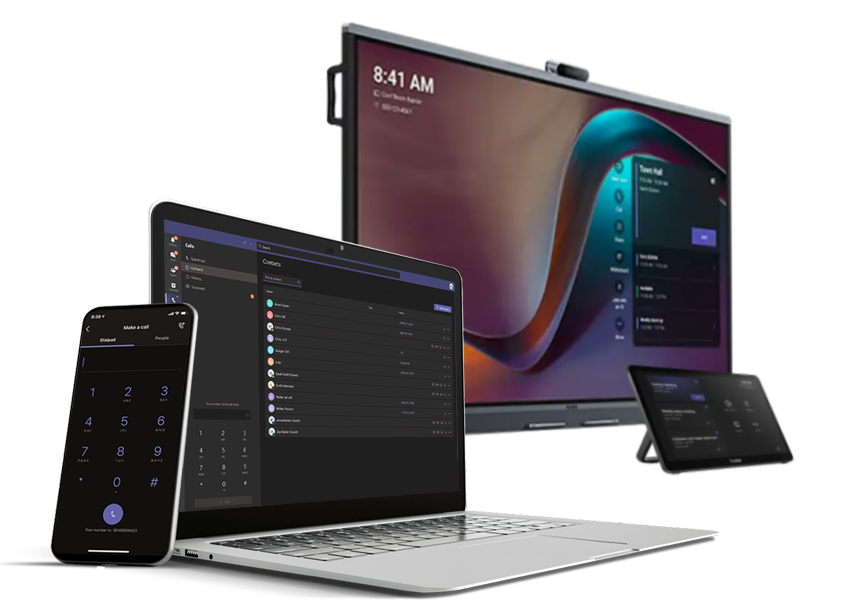 CORENEXA A laptop and a cell phone are sitting next to each other