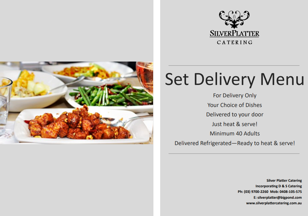 set menu card