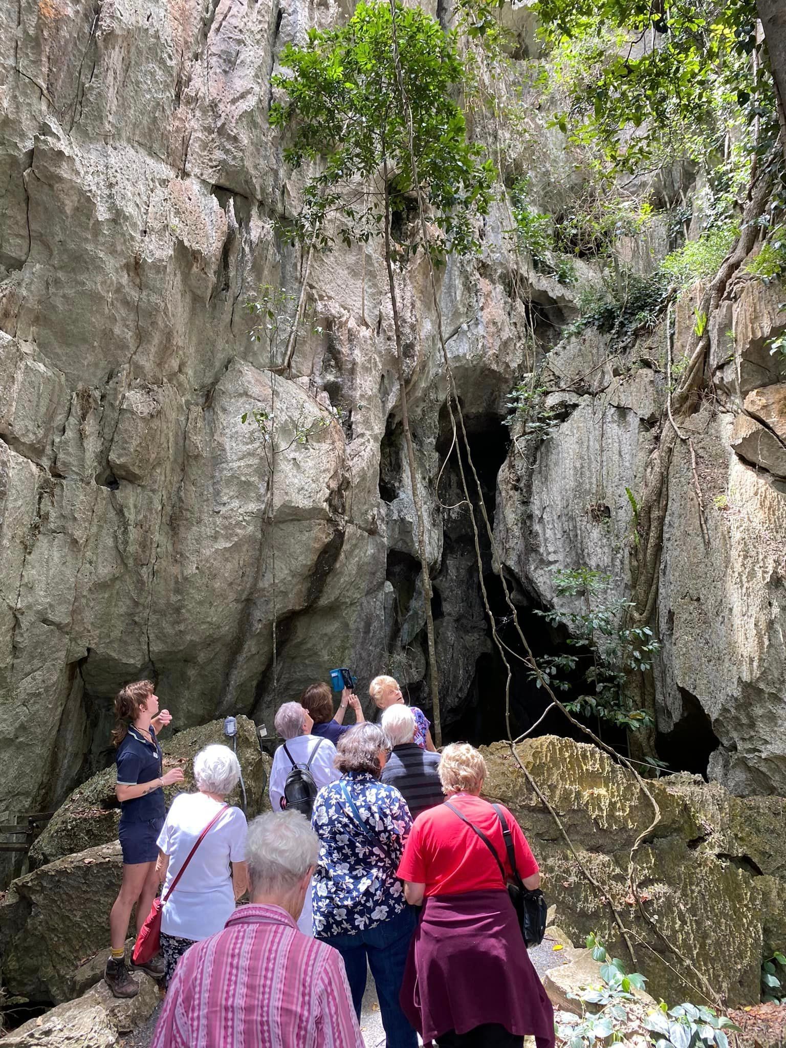 Tourists Looking at a Cave — Queensland, AUS — Down Under Tours