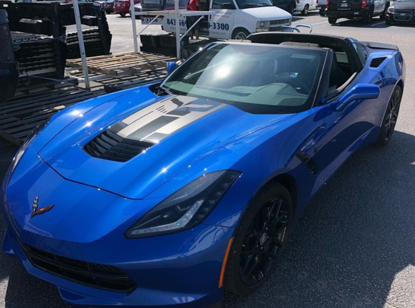 After Corvette windshield replacement in Mount Pleasant, SC