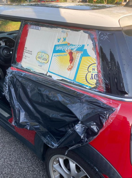 Before MINI auto glass replacement in Charleston, SC