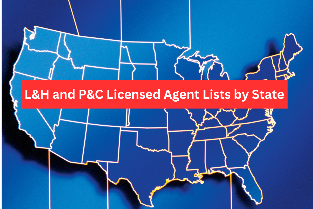 life and health insurance agents map of usa