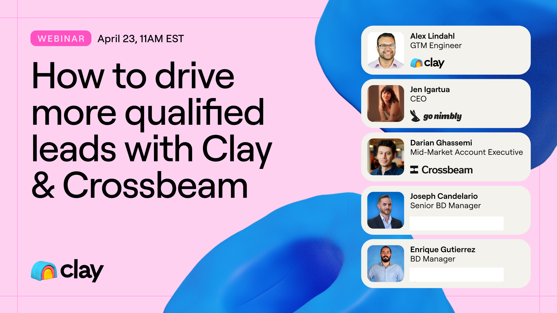 How to drive more qualified leads with Clay & Crossbeam webinar.