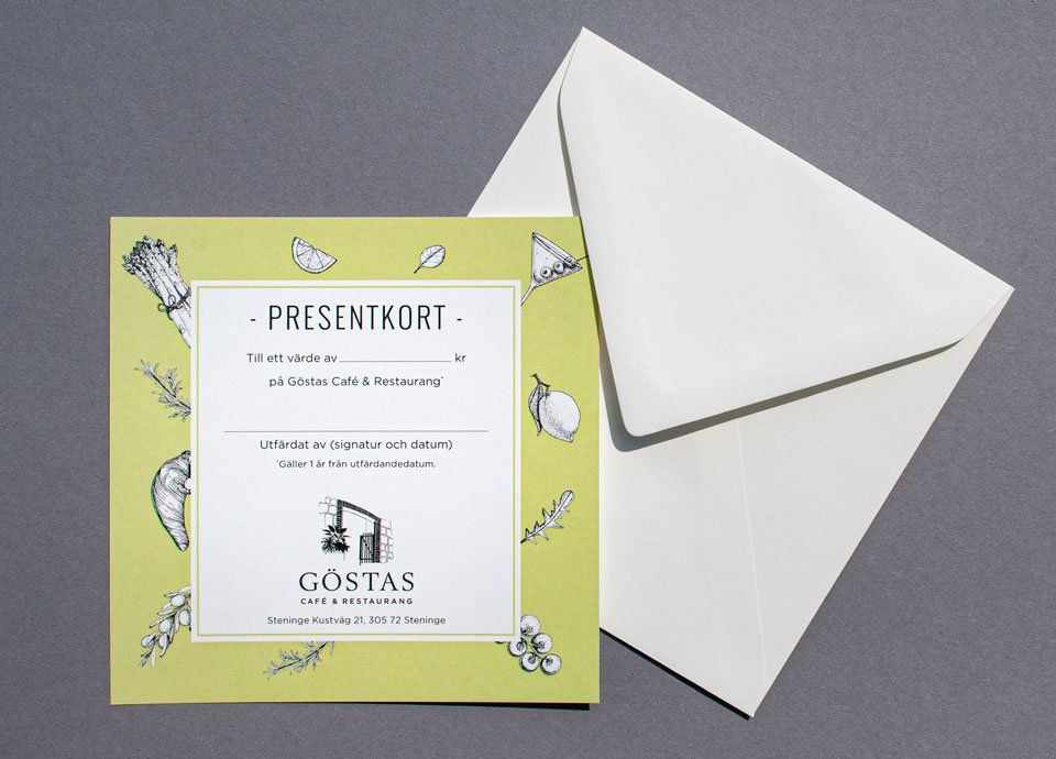 Presentkort Göstas Steninge