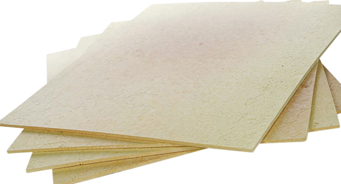 ceramic sheet material stacked
