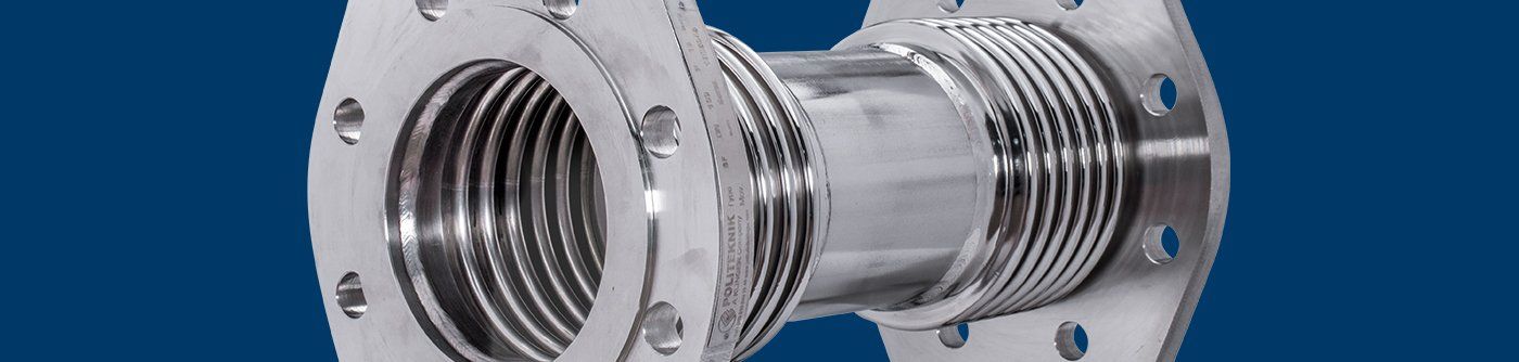 metal expansion joint with flange ends