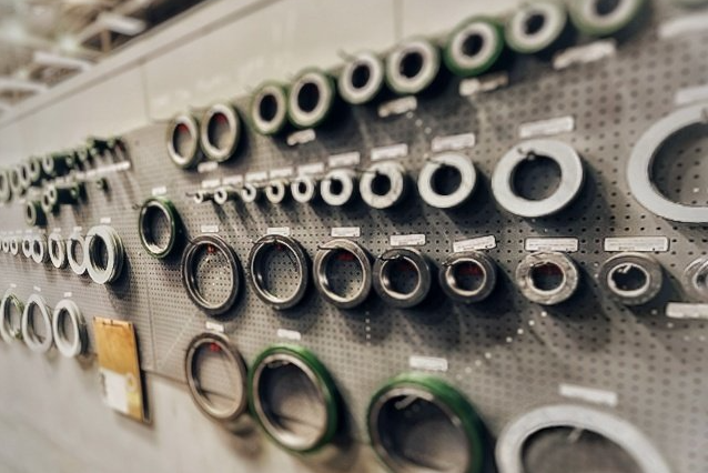 peg board with gaskets
