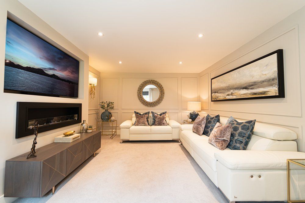 interior design for lounge in Church Crookham House