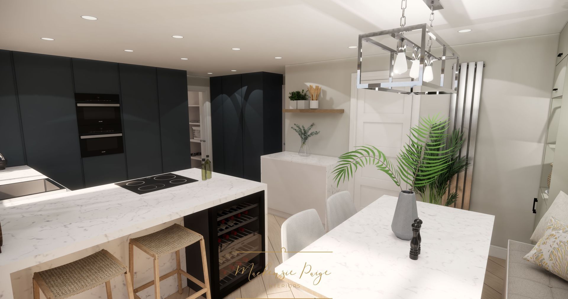 Kitchen diner designer by Surrey based interior designer