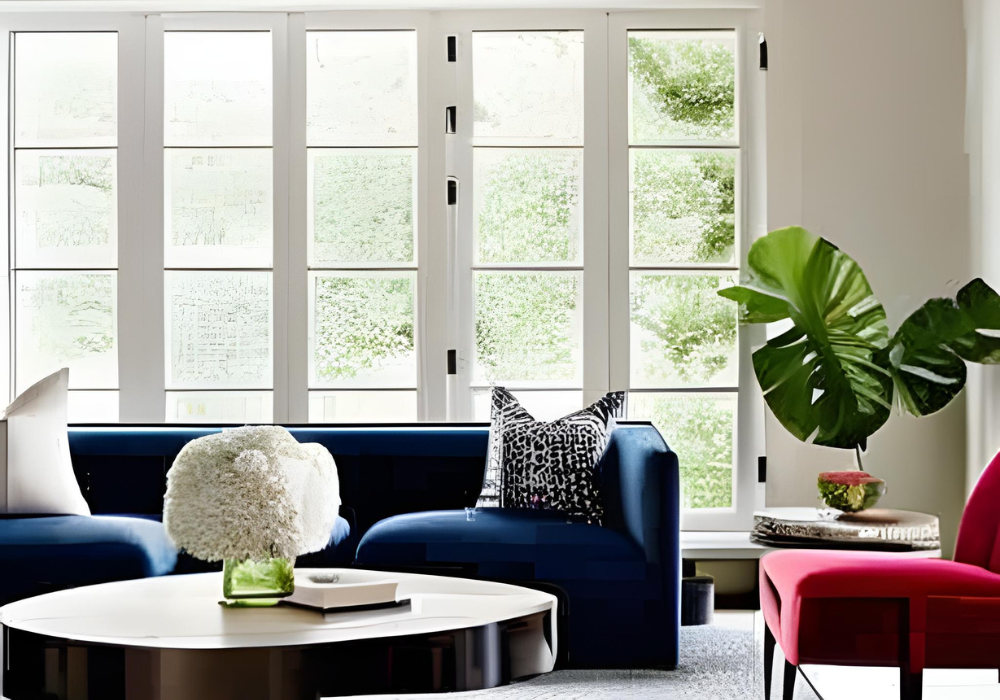 lounge with wow factor due to beautiful interior design