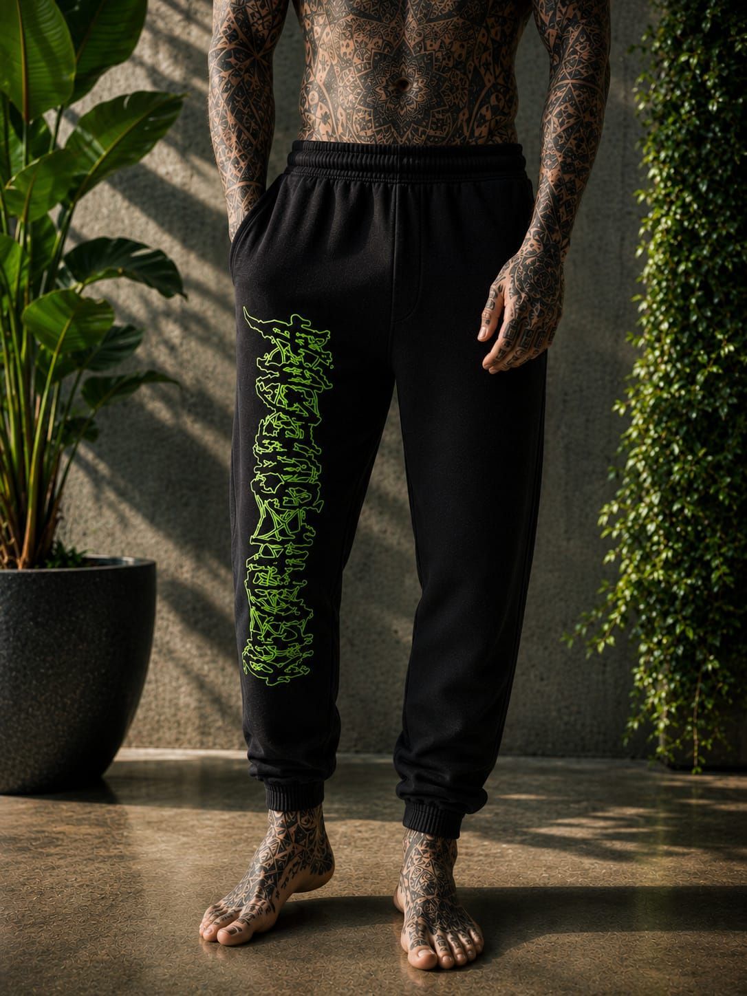 Sweatpants Rectal Smegma Green logo