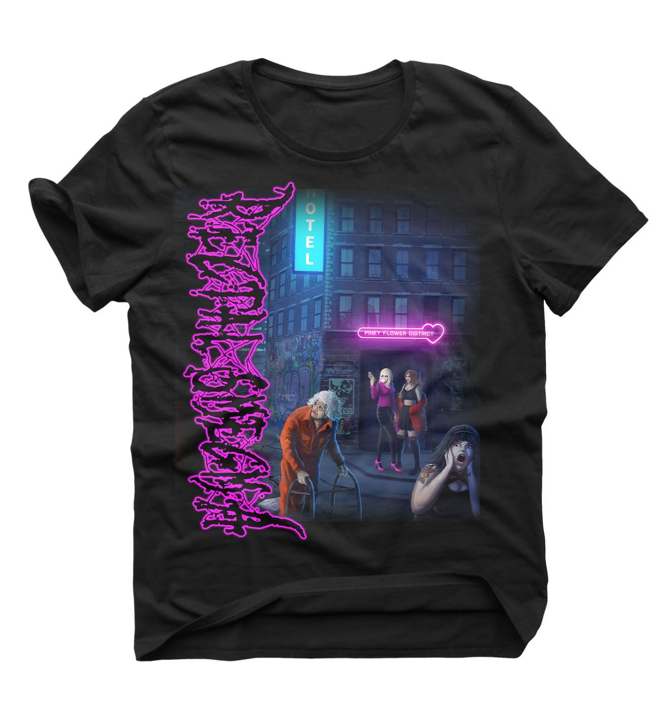 Rectal Smegma – Pinky Flower District T-Shirt